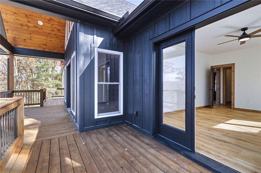 Exterior details and patio area of a home in , Ellijay (Image 25).