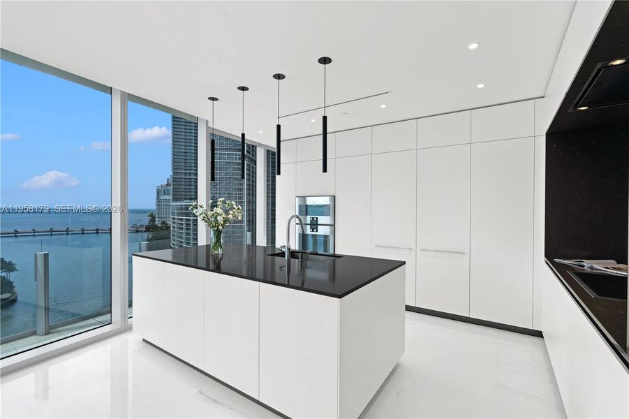 Furnished interior view inside a new home in , Miami (Image 35).