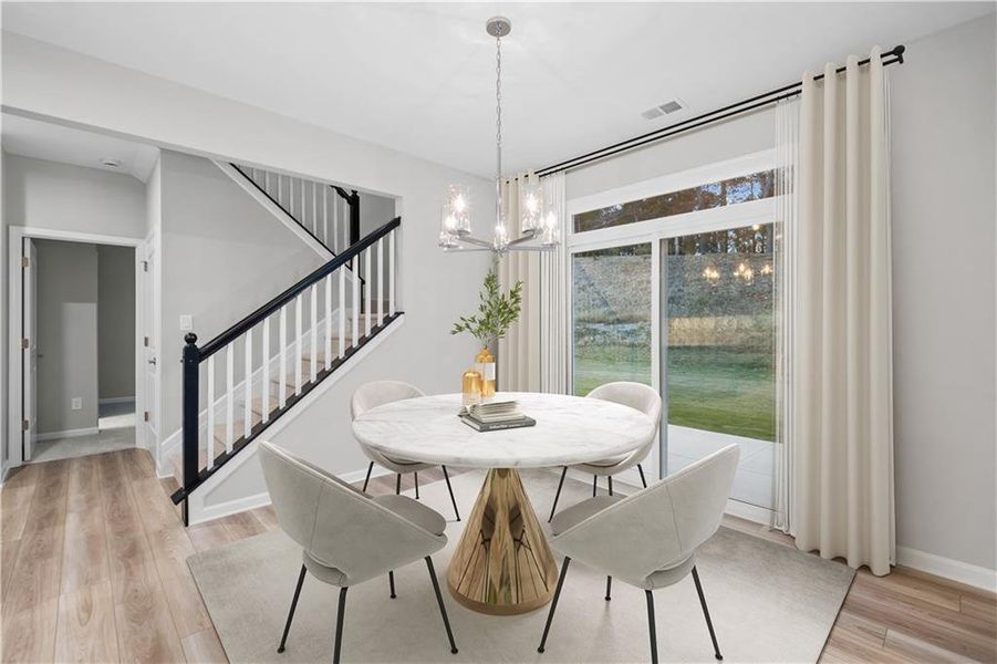 Furnished interior view inside a new home in Pickens Bluff, Hiram (Image 11).