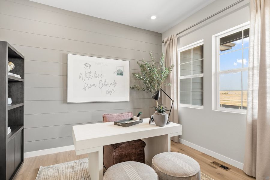 Representative furnished interior of a home built from the 5001 by Risewell Homes in Mead Crossing, Mead (Image 10).