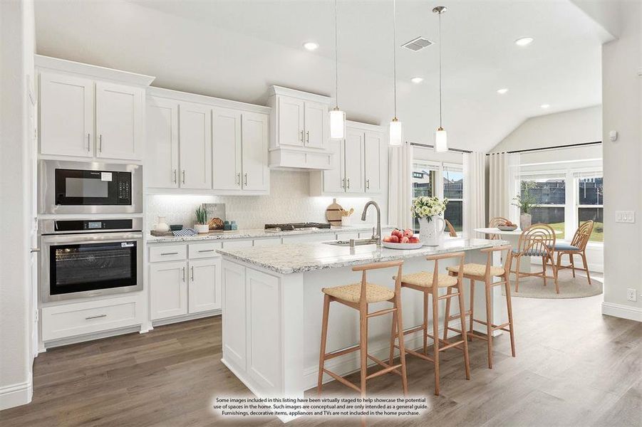 Furnished interior view inside a new home in Union Park Classic 60, Little Elm (Image 10).