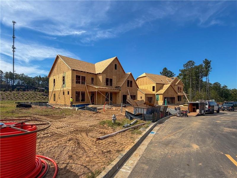 In-progress construction of a new home in , Dallas, GA (Image 33).