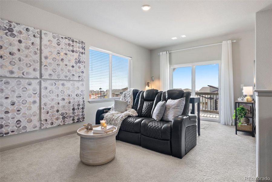 Another space for movies, games, hobbies, relaxation, fun.