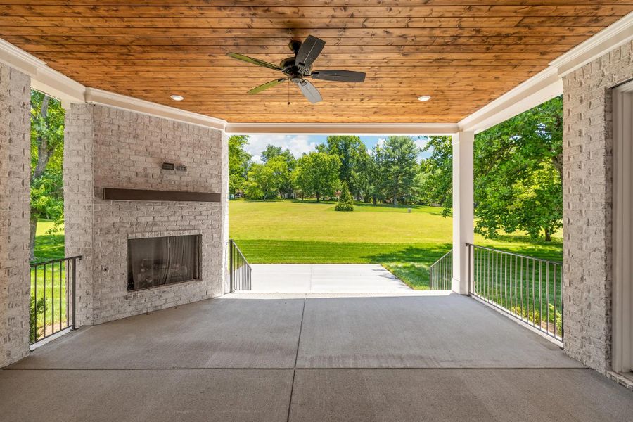 The Rutledge B Outdoor Living Area