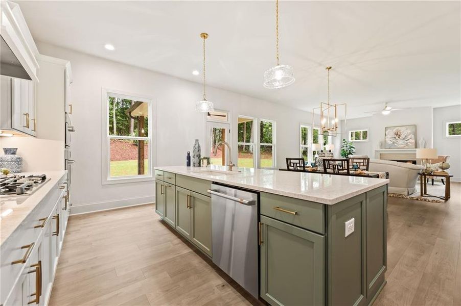 Furnished interior view inside a new home in Liberty Springs, Woodstock (Image 13). Furnished interior view inside a new home in Liberty Springs, Woodstock (Image 13).