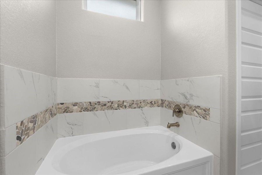 Master bathroom tub.