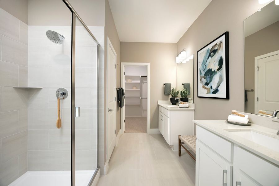 Representative furnished interior of a home built from the 3554 by Risewell Homes in Parkton Square, Kyle (Image 14).