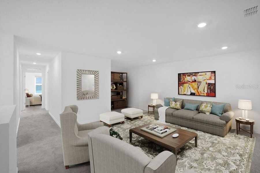 Furnished interior view inside a new home in Waterstone, Groveland (Image 6).