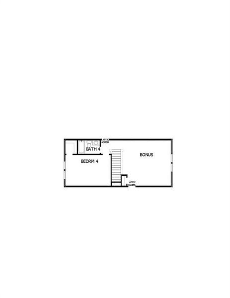 2D floor plan layout of this home in Crescent Pointe at Great Sky, Canton, GA (Image 2).