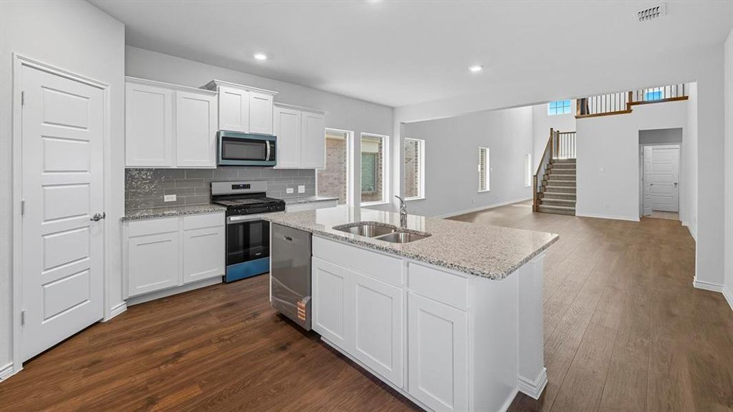 Furnished interior view inside a new home in Silverado, Aubrey (Image 6).