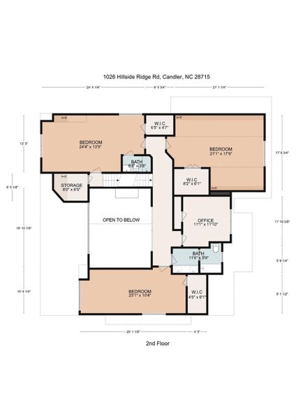 2D floor plan layout of this home in , Candler, NC (Image 6). 2D floor plan layout of this home in , Candler, NC (Image 6).