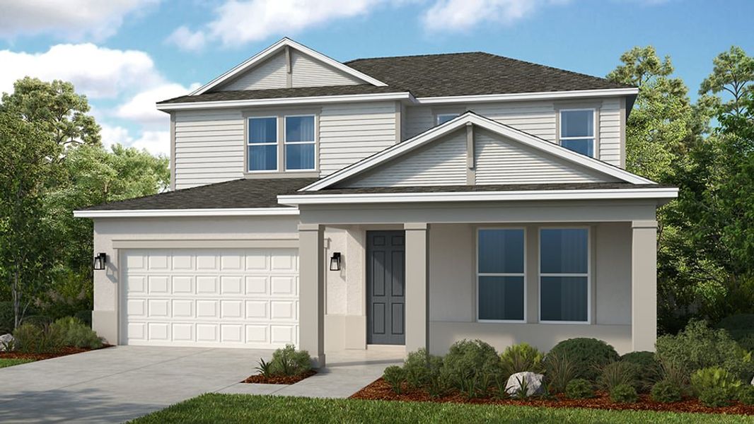 Representative exterior photo of a completed home built from the Montauk by Taylor Morrison in Firethorn, Parrish, FL (Image 19).