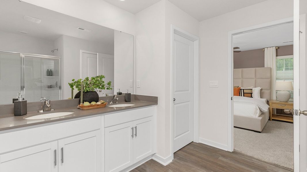 Furnished interior view inside a new home in Woodhaven at Chester, Chester (Image 15).