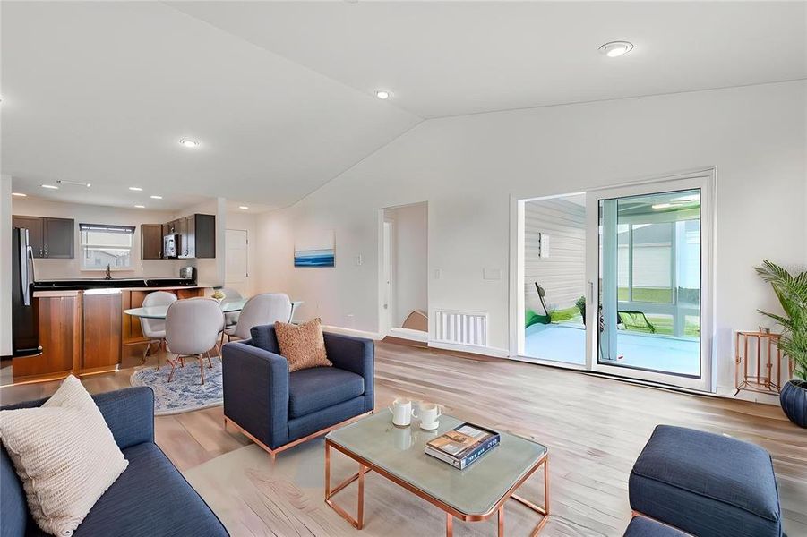 Furnished interior view inside a new home in , The Villages (Image 6).