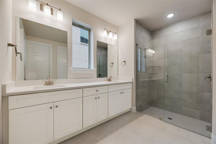 Furnished interior view inside a new home in Villages of Creekwood, Frisco (Image 12).