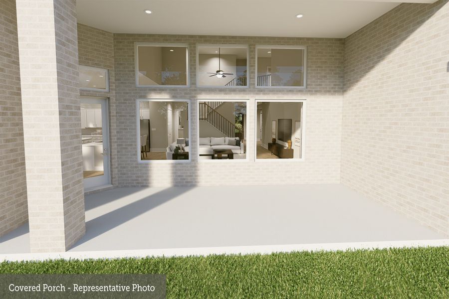 Representative exterior details of a home built from the The Mendoza by David Weekley Homes in The Woodlands Hills 70’, Willis (Image 3). Representative exterior details of a home built from the The Mendoza by David Weekley Homes in The Woodlands Hills 70’, Willis (Image 3).