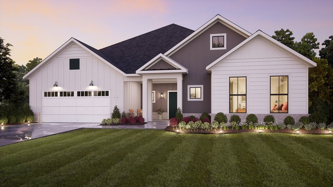 Representative exterior photo of a completed home built from the Provenance by Epcon Communities in The Courtyards at Redbud Lane, Holly Springs, GA (Image 19).