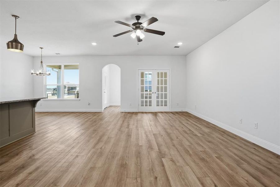 Spacious, unfurnished interior of a new home in Wildcat Ridge, Godley (Image 37). Spacious, unfurnished interior of a new home in Wildcat Ridge, Godley (Image 37).