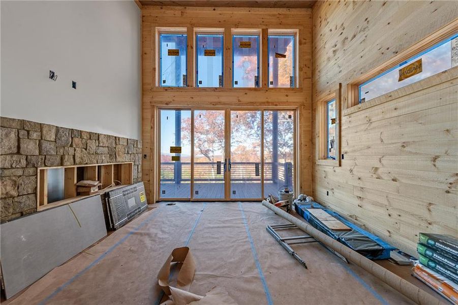 In-progress construction of a new home in , Blue Ridge, GA (Image 9).