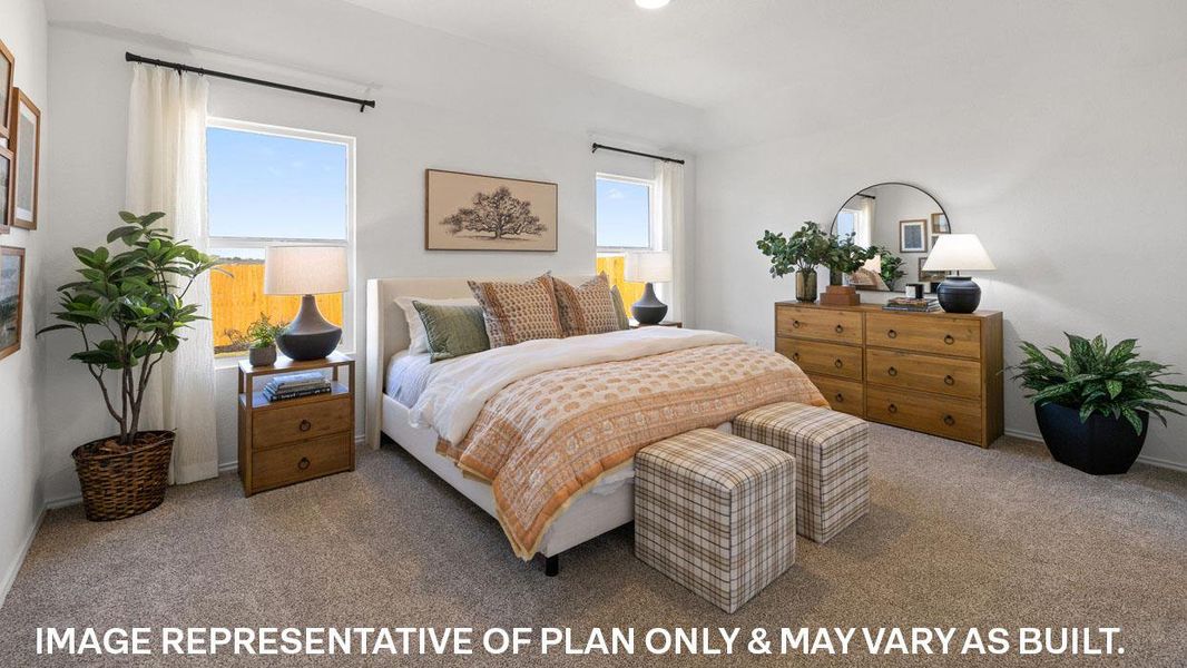 Furnished interior view inside a new home in Prairie Lakes, Buda (Image 11).