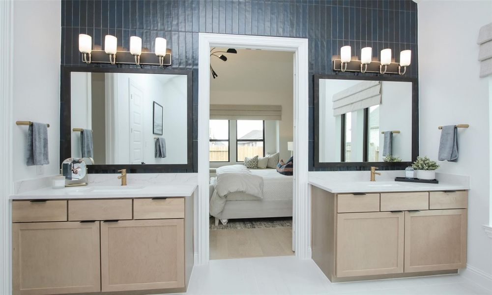 Furnished interior view inside a new home in Coastal Point, League City (Image 36).