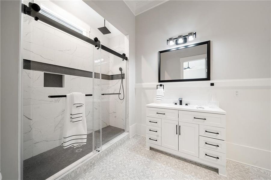 Furnished interior view inside a new home in , Dawsonville (Image 11).