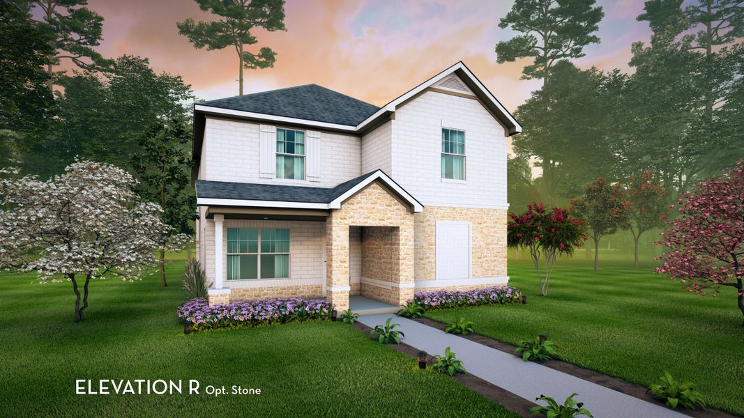 Representative exterior photo of a completed home built from the Sapphire by CastleRock Communities in Whisper South, San Marcos, TX (Image 19). Representative exterior photo of a completed home built from the Sapphire by CastleRock Communities in Whisper South, San Marcos, TX (Image 19).