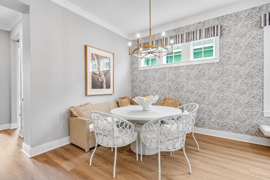 Furnished interior view inside a new home in The Villas at Longleaf Park, a Watersound Origins® community, Inlet Beach (Image 8).