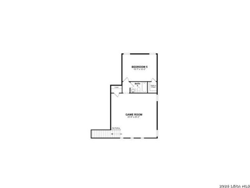 2D floor plan layout of this home in Highland Estates, San Antonio, TX (Image 3).