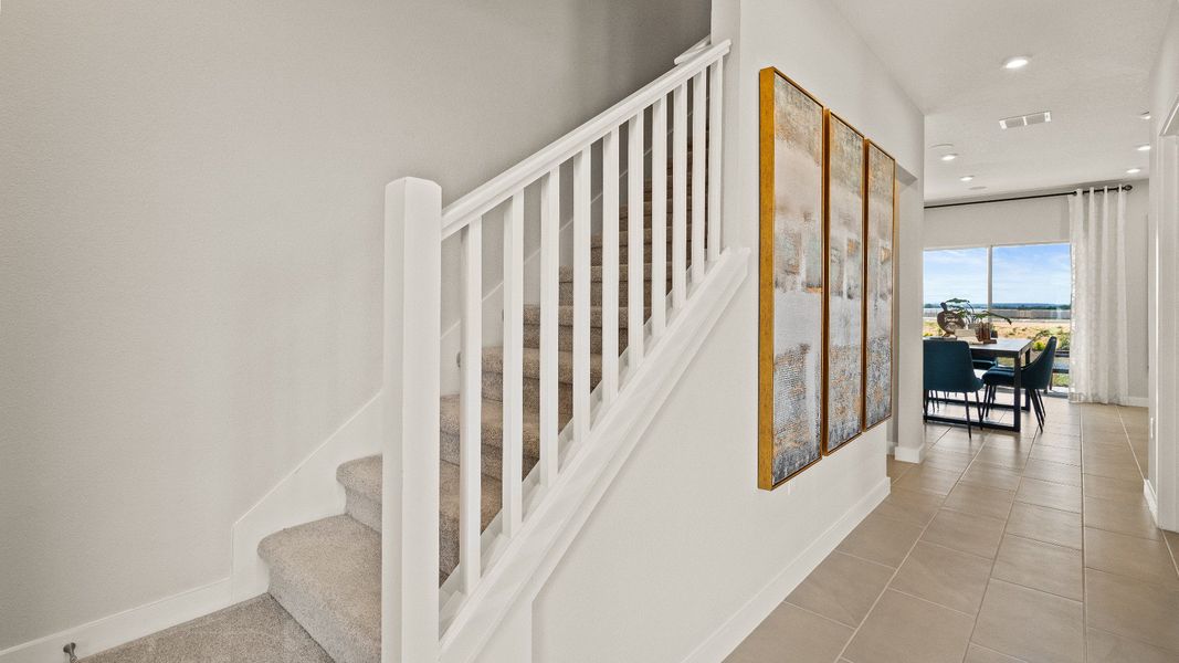 Representative furnished interior of a home built from the Highbourne by DRB Homes in Willowbrook North, Winter Haven (Image 8).