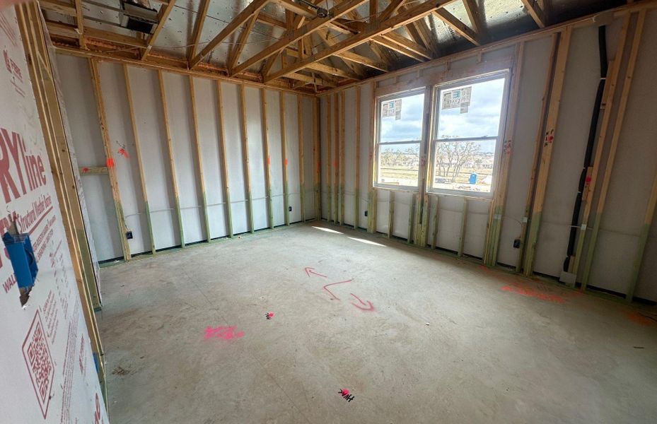 In-progress construction of a new home in La Cima, San Marcos, TX (Image 18).