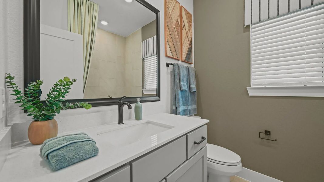 Furnished interior view inside a new home in Grange, Katy (Image 34).