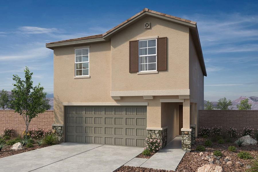 Exterior C with stone