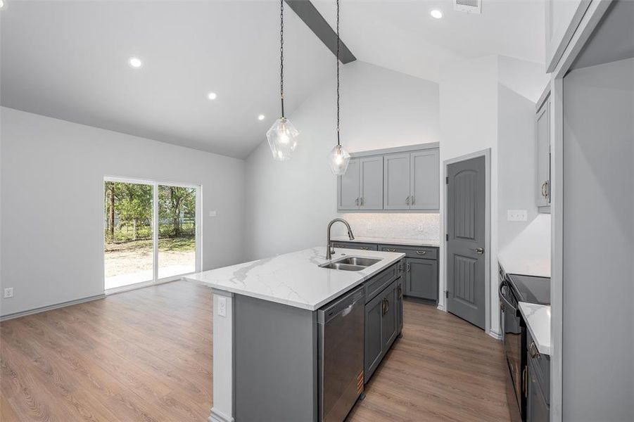 Furnished interior view inside a new home in , Gun Barrel City (Image 15). Furnished interior view inside a new home in , Gun Barrel City (Image 15).
