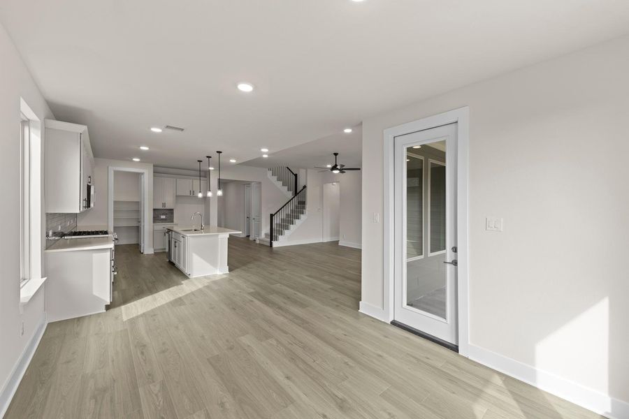 Spacious, unfurnished interior of a new home in Discovery Collection at Painted Tree Village, McKinney (Image 16). Spacious, unfurnished interior of a new home in Discovery Collection at Painted Tree Village, McKinney (Image 16).