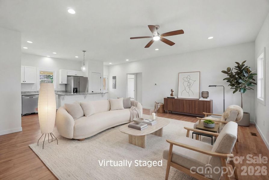 Furnished interior view inside a new home in , Newton (Image 5).