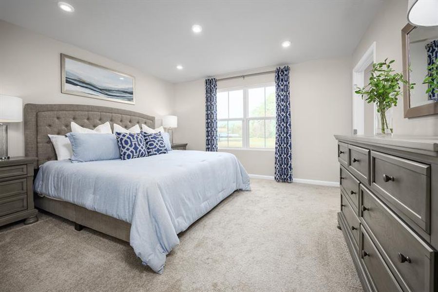 Representative furnished interior of a home built from the Rosewood by Ryan Homes in Liberty Grove, China Grove (Image 10).