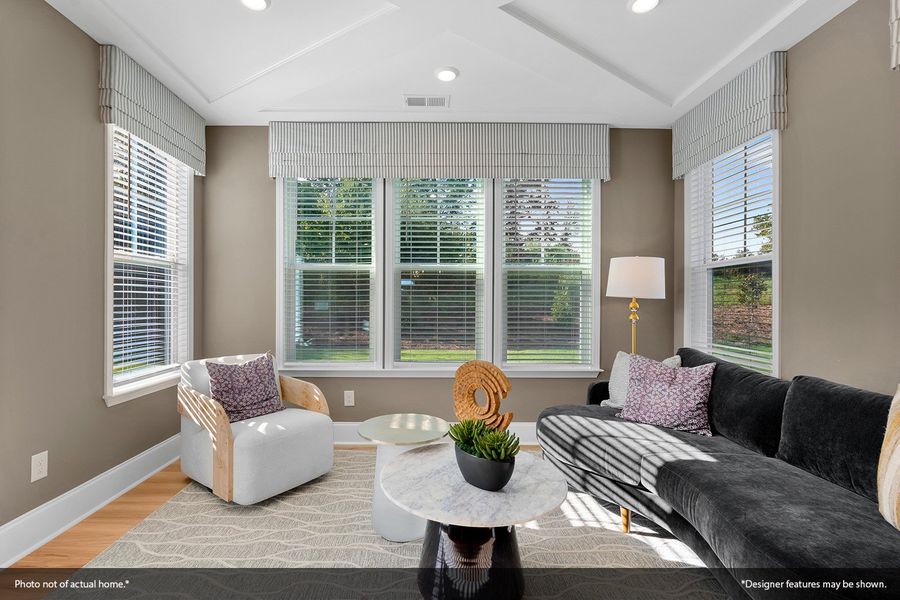 Furnished interior view inside a new home in Hendrix Farms, Lexington (Image 20). Furnished interior view inside a new home in Hendrix Farms, Lexington (Image 20).