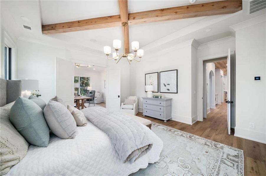 Furnished interior view inside a new home in , Alpharetta (Image 35).