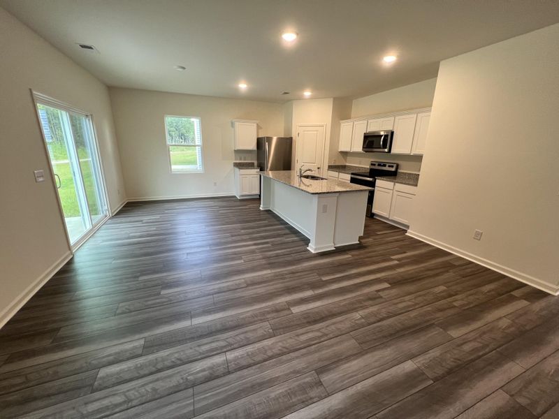 Furnished interior view inside a new home in Pender Woods at Cane Bay, Summerville (Image 3). Furnished interior view inside a new home in Pender Woods at Cane Bay, Summerville (Image 3).