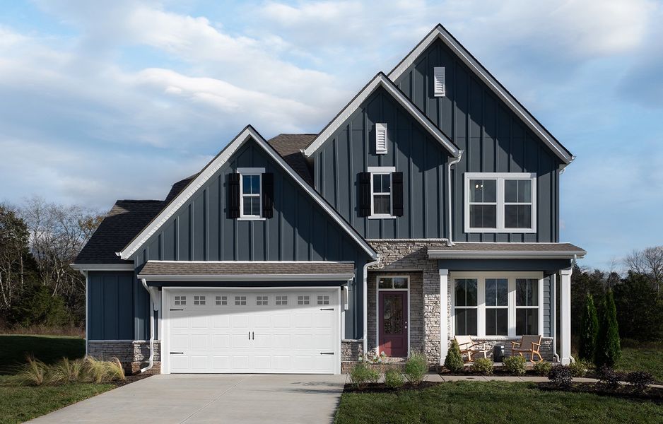 Representative exterior photo of a completed home built from the Winters by Ashton Woods in Willow Landing, Mount Juliet, TN (Image 2).
