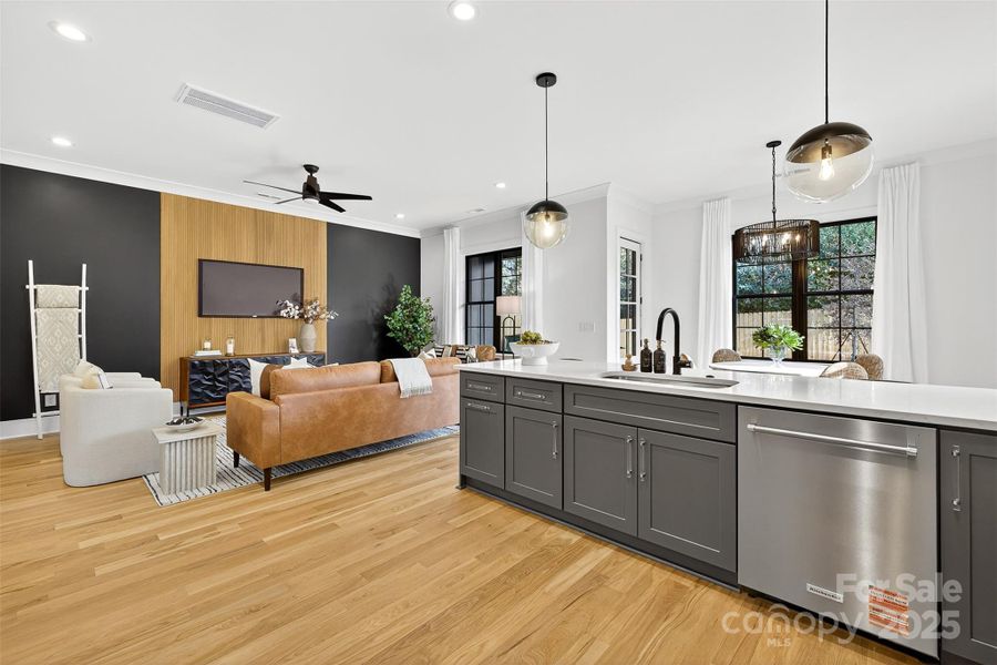 Furnished interior view inside a new home in , Charlotte (Image 5).