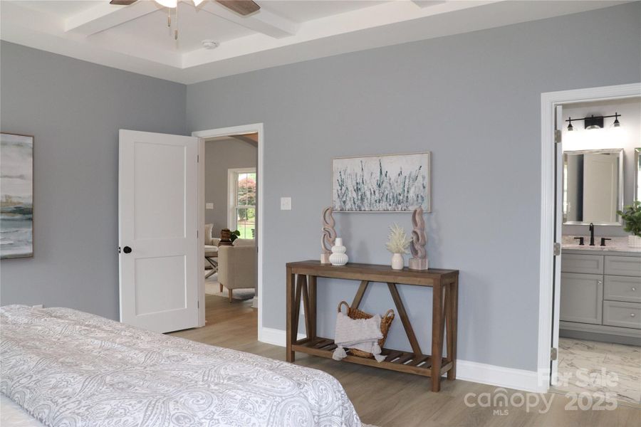 Furnished interior view inside a new home in , Lenoir (Image 10).