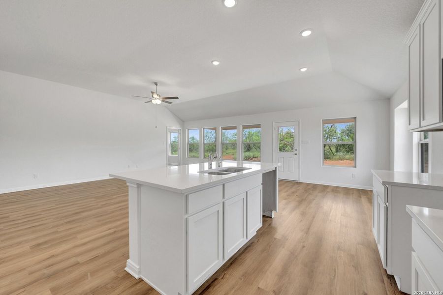 Furnished interior view inside a new home in Chaparral Ranch, Floresville (Image 7).