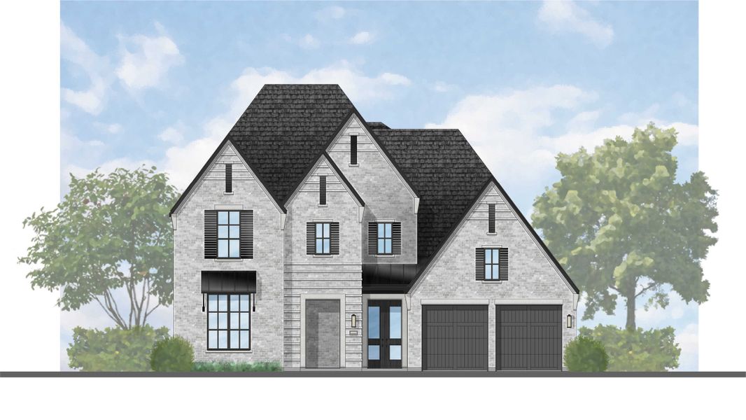 Representative rendering of the exterior for the 224 Plan by Highland Homes (Image 5).
