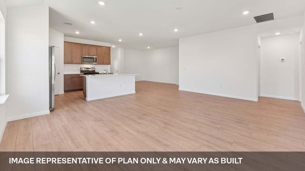Representative unfurnished interior of a home built from the The Lakeway by D.R. Horton in Carillon, Manor (Image 15).
