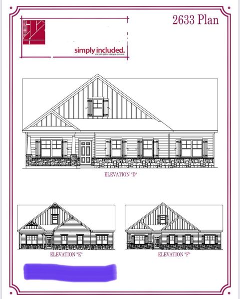 Exterior rendering of this home design in Brewer Point, Murfreesboro, TN (Image 5).