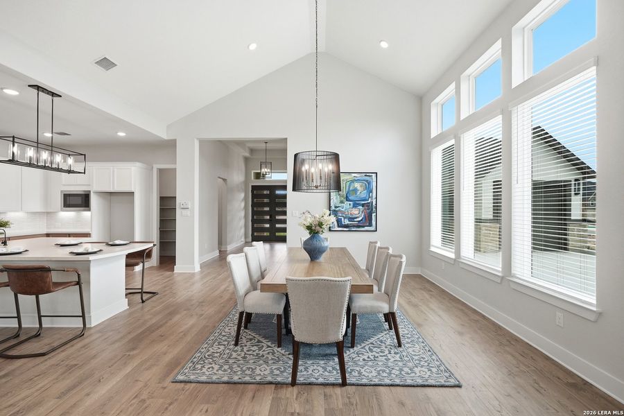 Furnished interior view inside a new home in Potranco Oaks, Castroville (Image 8).