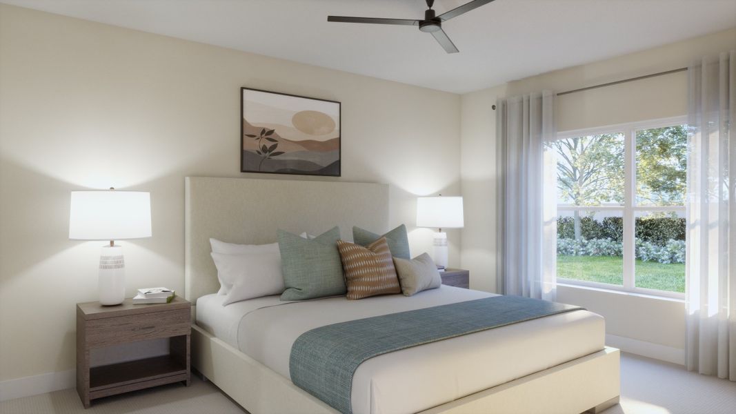 Representative furnished interior of a home built from the Coral by Risewell Homes in Eagletail Landings, Howey-in-the-Hills (Image 9). Representative furnished interior of a home built from the Coral by Risewell Homes in Eagletail Landings, Howey-in-the-Hills (Image 9).