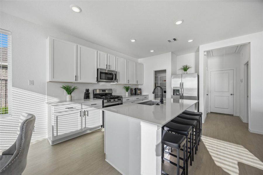 Kitchen Area with Large Island for Entertaining